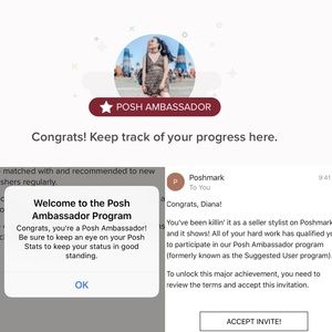 🎉✨💜POSH AMBASSADOR! 💜✨🎉